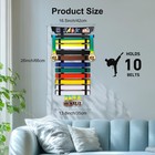 10 Belts Karate Belt Display Rack With Stickers  Taekwondo Belt Display With    