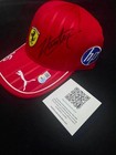 Charles Leclerc Signed Ferrari F1 Cap  16 Beckett Certified Autograph