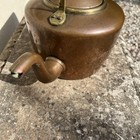 Large Antique Copper   Brass Kettle  Very Good Condition 