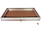 Used Aluminum Display Case Side Opening 34 X 22 X 3  Has Scratches   Dings