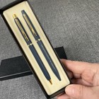 Vintage Centennial Ball Point Pen And Mechanical Pencil Set Black