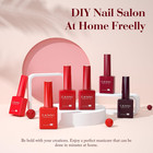 9ml Gel Nail Polish Set  6 Red Shades Uv Led Soak Off Polish