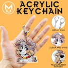 Verosika Mayday Demon Girl Waifu Anime Pendant Keyring Anime Accessories Gifts 