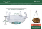 Curtis Wagner Plastics Wire Coco Hanging Basket Drip Pans  5-pack    Clear  Roun