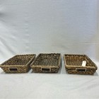 Set Of 3 Farmhouse Chic Seagrass Woven Baskets W  Chalkboard Labels Hobby Lobby