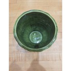 Vintage Haeger Pottery Green Basketweave Round Planter Pot P135 Usa