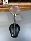 Vintage Gooseneck 2-1 2    Magnifying Glass Metal Base Made In Japan