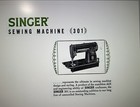 Large Deluxe-edition Instructions Manual For Singer 301 301a Sewing Machine