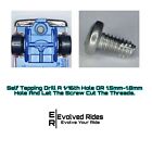 100pc 1 8th 2-56 Screw Self Tap For 1 64 Scale Custom Restoration Hot Wheel