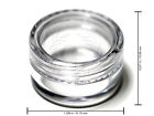 100 Pack Jars High Quality 5 Gram ml Plastic Empty Sample Container Cosmetic