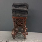 Antique Doll Pram Victorian Style Doll Carriage Early 1900s Wood   Metal Buggy