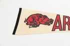 Vintage Arkansas Razorback Hog Souvenir Felt Pennant 27 