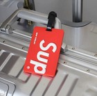 Supreme Red Classic Logo Card Holder Travel Luggage Tag 2025 - New