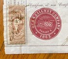 1864 Old Colony   Newport Railway Co  Stock Certificate Hand Signed Boston Ma Rr
