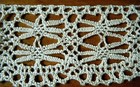 Antique Cluny Bobbin Lace Trim Double Wheatears Design Beige Color About 5y X 2 