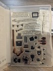 Stampin    Up  Retired Stamp Set Lot Forever Fern Let   s Go Shopping Bookcase