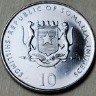 2000 Somalia  10 Shillings  Dragon Coin Km 94 - 25mm Africa Animal Coin