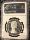 1982 Pf70ucam Canadian  1 Silver Dollar Regina Centennial Ngc Canada  h1052