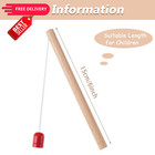 Sumind 4 Pieces Wooden Magnetic Fishing Poles Magnet Small  Red 