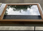 Vintage Wooden Tabletop Trade Show Display Case With Glass Door