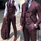 Men s Formal Suits Peak Lapel Business Office Party Groom Wedding Tuxedos Slim
