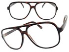 Classic Vintage Retro Nerd Geek Grandpa Clear Lens Eye Glasses Tortoise Frame