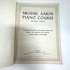 1946 Michael Aaron Piano Course Grade Three Sheet Music Folio Book