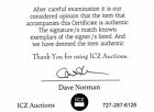 Muhammad Ali Signed Cut Display Icz Dave Norman Autograph Coa