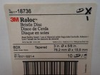 New 3m Roloc 18736 Yellow 3  X 5 8  Grade 80 Tapered Bristle Disc  bn33 