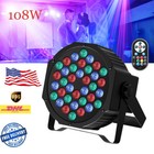 36led Par Light Stage Lights Rgb Uplights Dmx Control Dj Party Effect Lighting