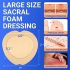 Large Waterproof Bandages Wound Care 7 x 7  Silicone Foam Dressings Sensitive   