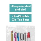 Clear Plastic Reclosable Bags Self Seal Zipper Seal Choose Type Mil   Size