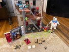 Euc Playmobil Lot Ghostbusters Firehouse Complete Hot Dog Bike Accessories