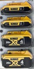 Dewalt 20v Max Battery  2 Ah And 4 Ah  4-pack  Fuel Gauge Led Charge   
