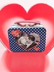 I Love Lucy   Ricky Mini Lunch Box Tin Tote Blue Polka Dot Black   White Photos