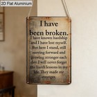 Motivational Inspirational Rustic Quote Wall Art Plaque Home Decor Metal Sign