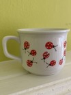 Vintage Italy Ladybug Espresso Cup Saucer Tognana Porcelain Coffee Lover