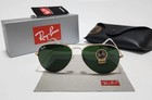 New Ray-ban Rb3025 Aviator Pilot Sunglasses Gold Frame Green Lens Sunglass 58mm-