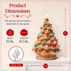 Lighted Ceramic Gingerbread Gumdrop Christmas Tree Holiday Table Home Decor 15 