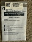 New Microsoft Office Home   Business 2016 Software For Windows  Sealed Dell