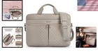Laptop Bag For Women  17 3 Inch  Briefcase Style  Warm Gray