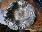 Gorham  Sterling Silver Candy nut Dish With Floral Scroll Pattern Rim 6    X 1 25 