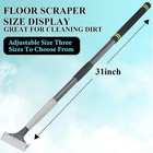 Heavy Duty Floor Scraper Long Handle 16   31in Adjustable 4  Razor Blade 10 Blades