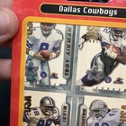 Nfl Football Star 1997 Crown Pro Sticker Pack Dallas Cowboys Stickers Vintage