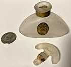 Antique Vintage 1920s Carlova Narcisse Camphor Glass Perfume Bottle Art Deco