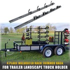 4 Place Weedeater Rack And 2 Place Backpack Blower Rack For Open Trailer