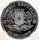 2015 Somali Republic Somalia Elephant Africa Proof Silver 100shl Coin Ngc I99391