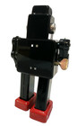 Smoking Spaceman Robot Design Windup Tin Toy Black Version
