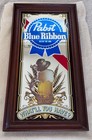 Vintage Pabst Blue Ribbon Paraphernalia Bundle - Bar Mirror  Frisbee And Hat