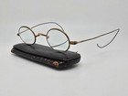 S p a  Brass Vintage Spectacles Edwardian Antique Eyeglasses Frame W  Case 37mm